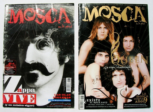 Queen, Frank Zappa La Mosca No. 68 Y 77, Dos Revistas 2x1