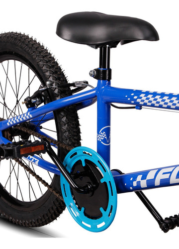 Bicicleta Aro 20 BMX Infantil Flay Aro Aero Freio V-Brake Menino 6, 7, 8, 9, 10 anos Cor Azul-escuro