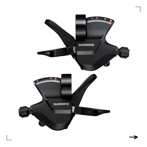 Par Alavanca Cambio Trocador Shimano Altus M315 24v 3x8v Mtb