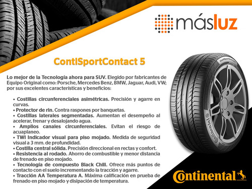 4 Llantas Contisportcontact 5 Continental 285/40r21 109y Xl