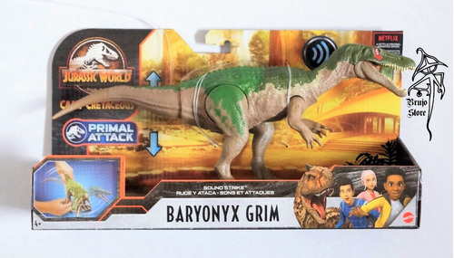 Jurassic World Baryonyx Grim Roar Sonidos 15cm Brujostore