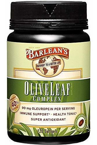 Barlean's Organic Oils Olive Leaf Complex Softgels, 120 Cou