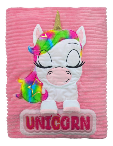 Cobija Para Niñas Térmica Unicornio - Cama Sencilla