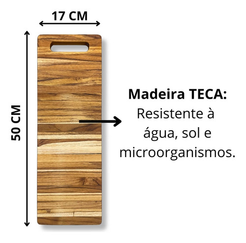 Tábua Corte Carne Frios Petisco 50x17 Churrasco Mesa Posta