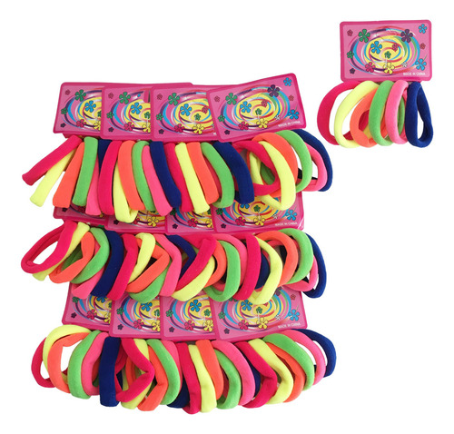 72 Xuxinha/rabicó/elásticos De Meia Calça De Cabelo Colorida Colorida Lisa