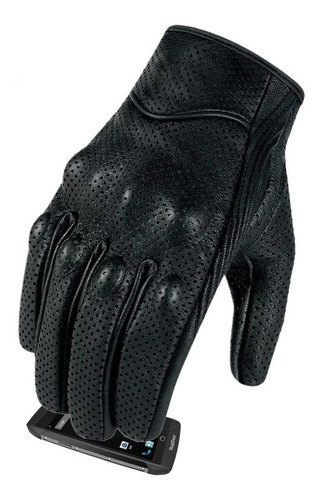 Guantes De Cuero Moto Icon Talla M- L - Xl + Envio