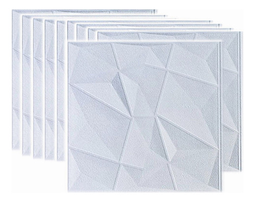 Papel Tapiz Adhesivo Con Diseño De Diamante 3d 10 Piezas