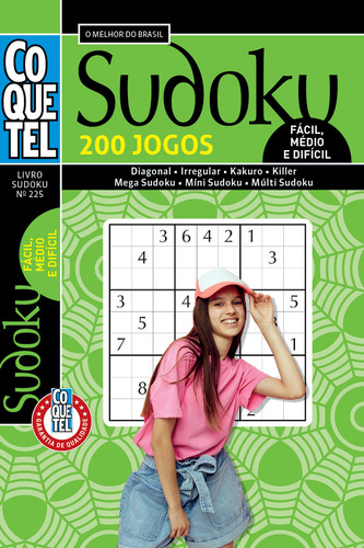 Livro Coquetel Sudoku 225, De Editora Coquetel., Vol. 1. Editorial Coquetel - Nf, Capa Mole, Edição 225 Em Português, 2025
