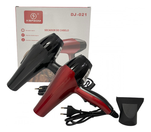 Super Secador De Cabelo Profissional 900w Dj-021 