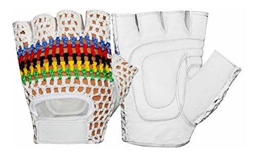 Guantes Para Sillas De Ruedas De Cuero De Malla Acolchada Mu