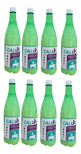 Kit C/08 Cal Up Cálcio Oral P/ Bovinos - Ignis/ibasa 850ml