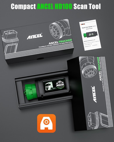 Ancel Hd100 Bluetooth Diesel Camión Pesado Escáner Dpf