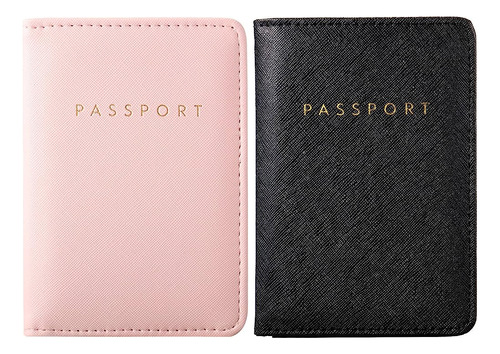 ~? 2 Piezas Bridal Passport Covers Holder Travel Wallet Pass