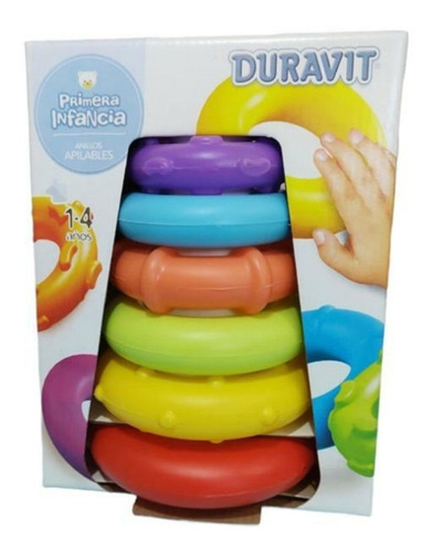 Imagen 3 de 3 de Juego De Encastre Duravit Torre De Anillos Apilables Bebe