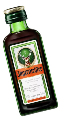 Licor Fino Alemão Jagermeister 20ml Original Miniatura 6un