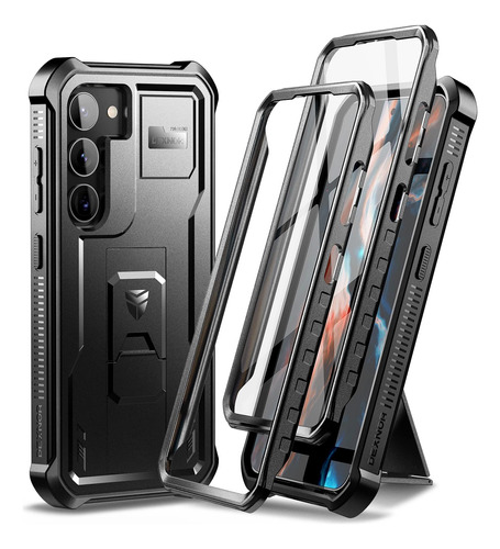 Funda Dexnor Full 360 Para Galaxy S23 Plus Negro