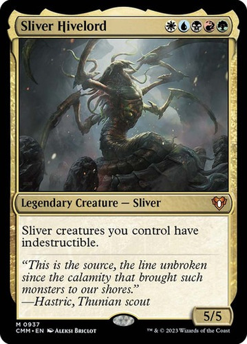 Magic Sliver Hivelord Commander Masters