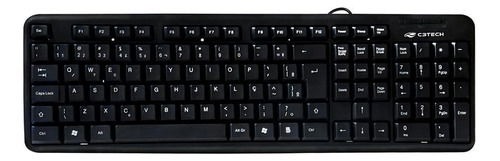 Teclado C3 Tech Kb-11v2 Preto - Abnt2, Sistema Anti Respingo