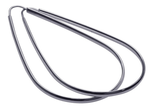 Imagem 2 de 7 de Argola Brinco Média Gota Prata 925- 5cm - Melhor Valor
