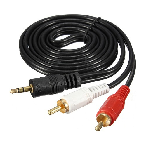 Cable Rca A Plug 3.5mm Auxiliar Tipo Y 1.5 Mts