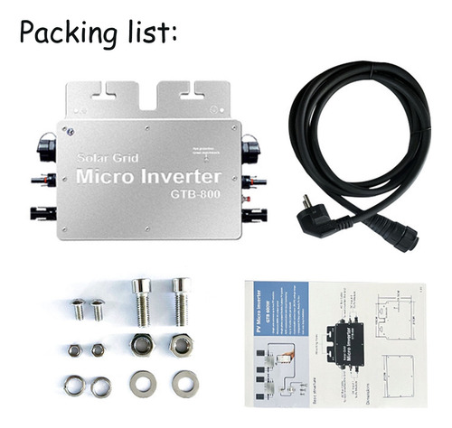 Microinversor Solar Grid Tie Wifi Control Automático