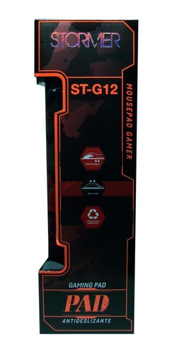 Imagen 6 de 6 de Mouse Pad gamer Noga ST-G12 Stormer de goma 28cm x 75cm x 0.3cm rojo/negro