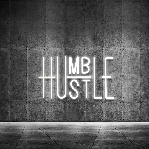 ~? Hustle Led Neon Sign Para La Decoración De La Pared, Pala