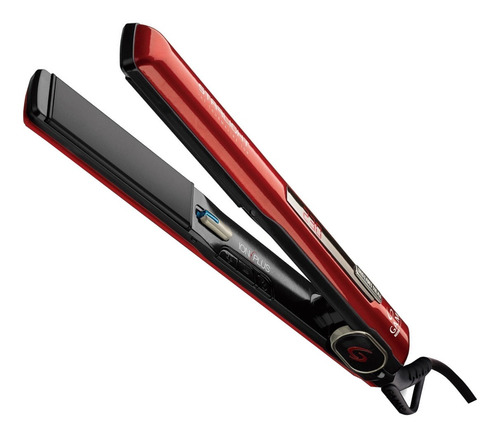 Planchita de pelo GA.MA Italy Starlight Digital IHT Tourmaline Ion Plus roja y negra 110V/220V