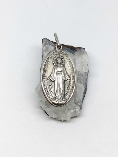 Dije Medalla En Plata 900 Virgen Milagrosa - Mikapao