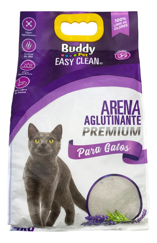 Arena Sanitaria Aglutinante Para Gatos Buddy Pet 4 Kg