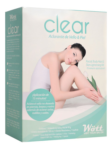 Decolorante de Pelos e Pele Clear Wött