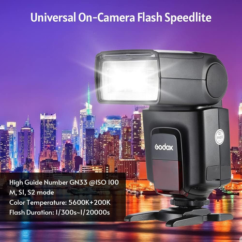 Godox Tt520universal On-camera Flash Electronic Speedlit...