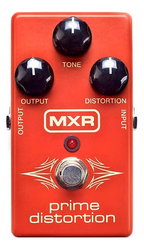 Mxr M69 Pedal Prime Distortion Distorsión Para Guiatrra Color Rojo