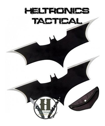 Cuchillo Kunai De Lanzar Batman 2 Unidades Con Funda