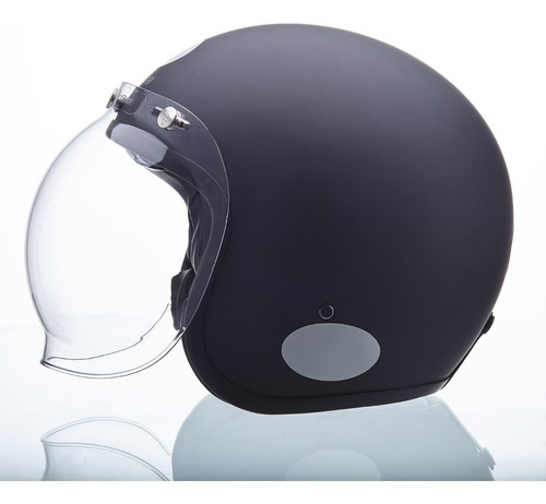 Capacete Lucca Custom Old School Matt Black - Full