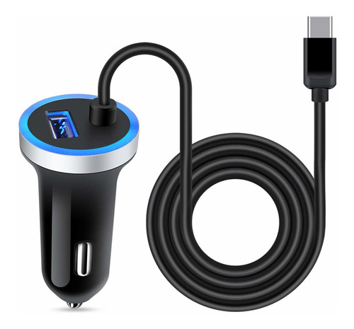 Cargador Para Coche  Usb C, Adaptadorcarga Rápida3.4 A Fr6x