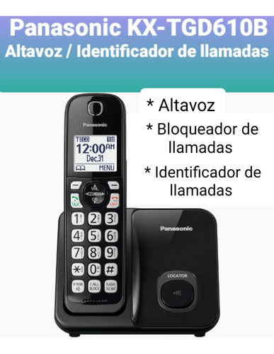 Teléfono Inalámbrico Panasonic Kx-tgd610b