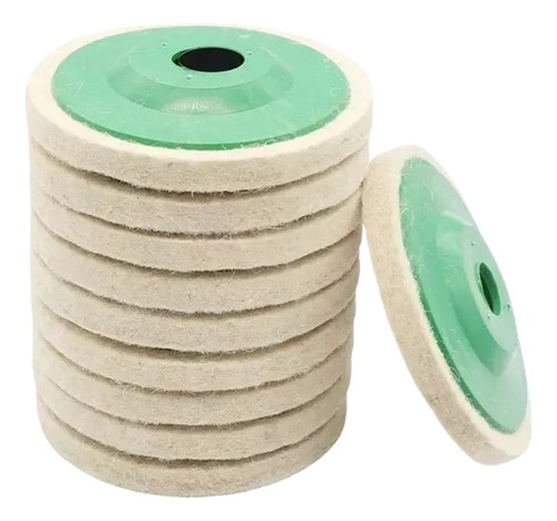 A A 10 Almohadillas For Pulir Ruedas De Lana De 4 Pulgadas