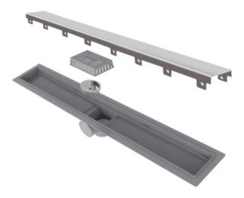 Linear Elleve - Ralo Linear Smart Tampa Inox 60cm