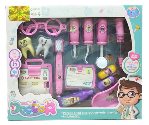 Set Medico Dental De Juguete Doctor Dentista Accesorios Niña