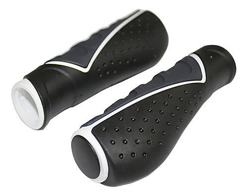 Puño Ergonomico Blanco Con Negro 130mm Velo