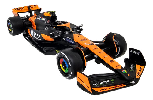 Auto Formula 1 Mclaren Mcl38 2024 #4 Lando Norris Esc. 1/43 Naranja