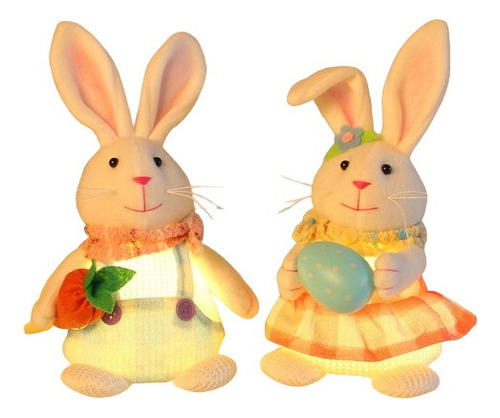 K Conejo De Pascua Decoración De Escritorio 2pcs K