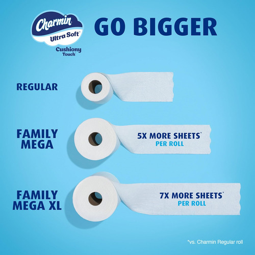 Papel Higiénico Charmin Ultra Soft Cushiony Touch, 24...
