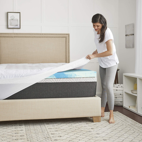 Colchón De 10 Cm Con Gel Y Memory Foam Para Camaindividual