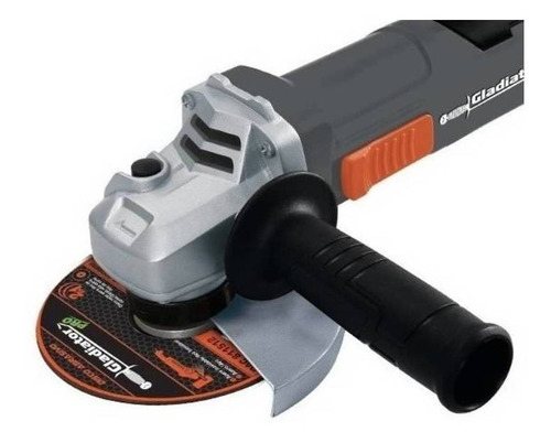 Imagen 3 de 3 de Amoladora angular Gladiator AA 615/5 Plus de 50 Hz/60 Hz color gris 800 W 220 V + accesorios