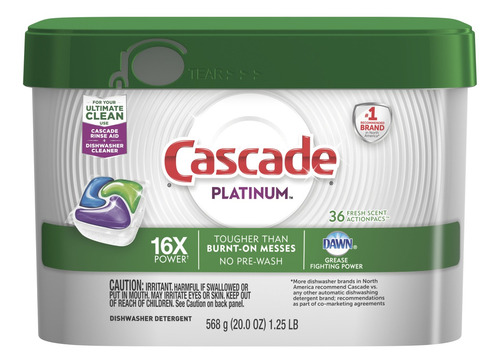 Cascade Lavavajillas Platinum 36un