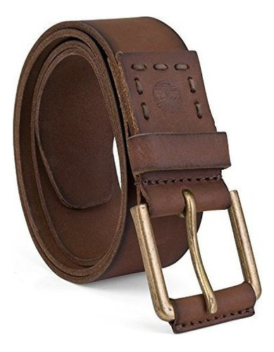 Cinturon O Correa Timberland Men Casual Leather Belt, Marró