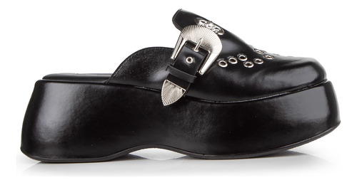 Zuecos Mujer Sandalias Sinteticas Plataforma Alta Hebilla