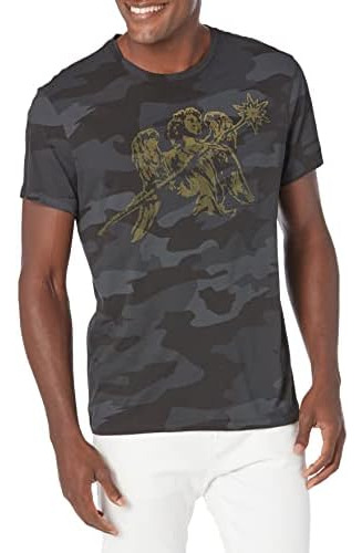 John Varvatos Playera Crew Para Hombre - Playera Angel Cam